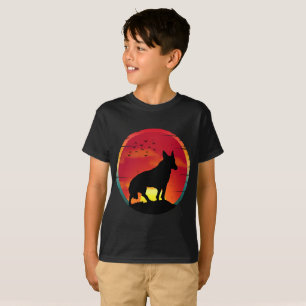 T-Shirt Wolf Vintage Sunset