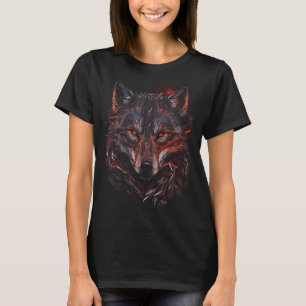 T-shirt Wolf Visage Animal Graphisme pour Hommes Femmes Ga