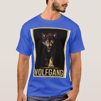 T-shirt Wolfgang Wolf Outfit Le Jour Du Nom Avec Le Nom 3