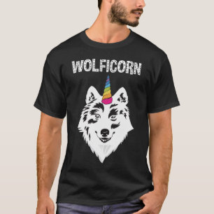 T-shirt Wolficorn Unicorn Pour La Fête