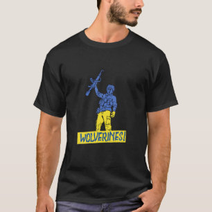 T-shirt Wolverines Soutenez l'Ukraine, Ukraine Wolverines 