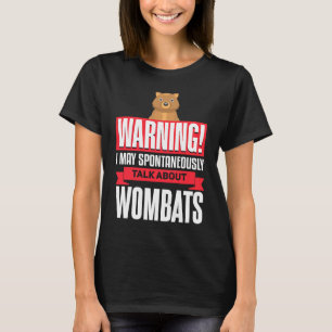 T-shirt Womba Parlant De Wombats Animal Wombat