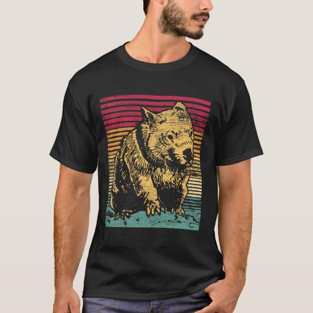 T-shirt Wombat Retro (Devant)