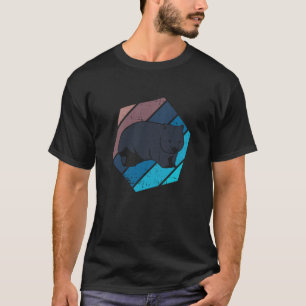 T-shirt Wombat Style Artistique Rongeur Animal Faune Natur
