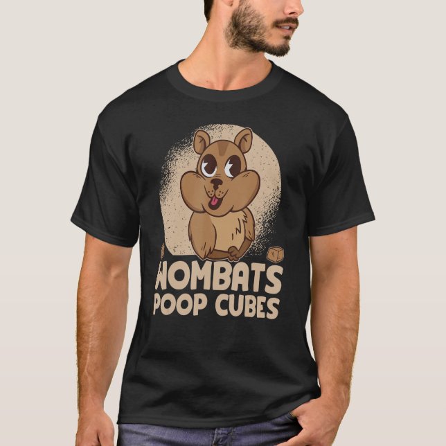 T-shirt Wombats Cubes Poop Pour Wombats 1 (Devant)
