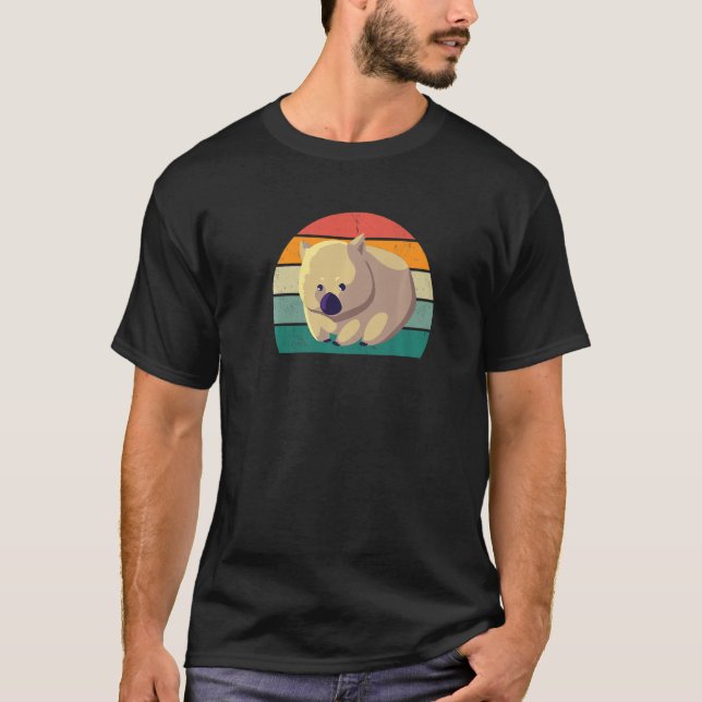T-shirt wombats marsupial australie océanique combat anima (Devant)