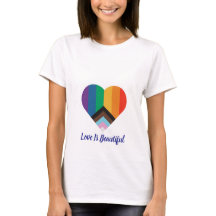 women casual classy with quote rainbow design