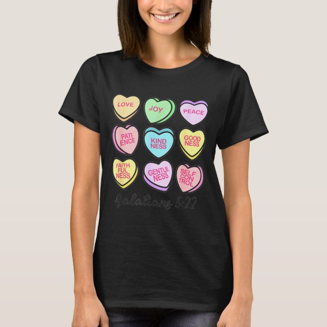 T-shirt Women Christian Valentine Galatians Conversation H (Devant)