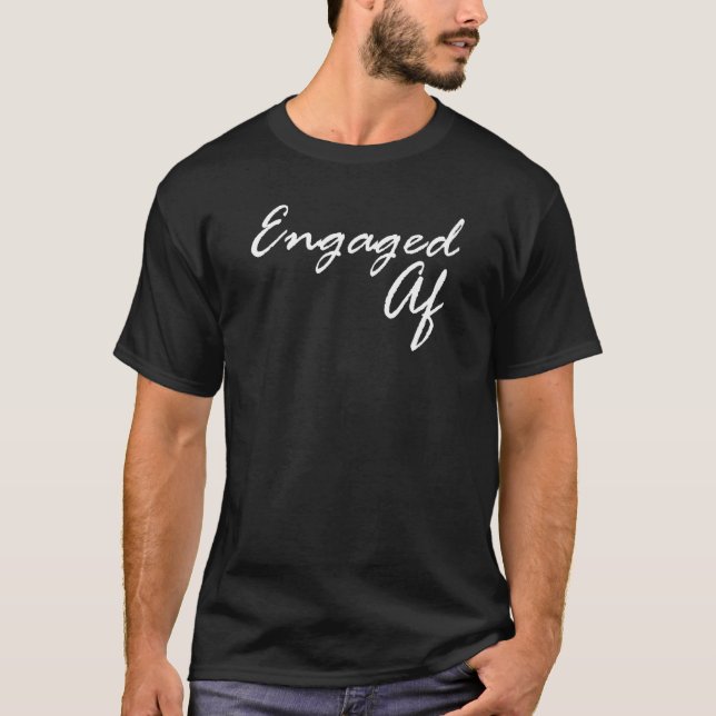 T-shirt Women Engaged AF Bridal Engagement (Devant)