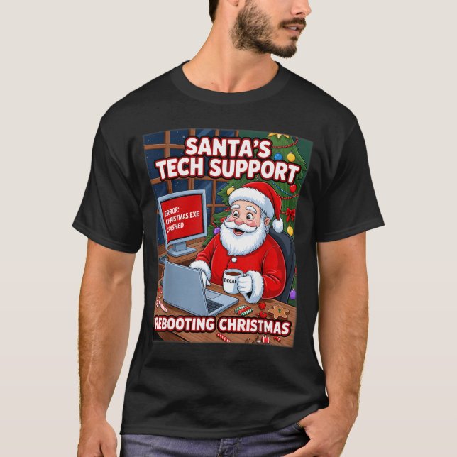 T-shirt women Rebooting Santa Support s Tech (Devant)