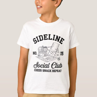T-shirt Women Sideline Social Club Soccer Mom Game Day _8 