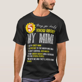 T-shirt Womens 5 Things You Should Know About My Mimi Sunf