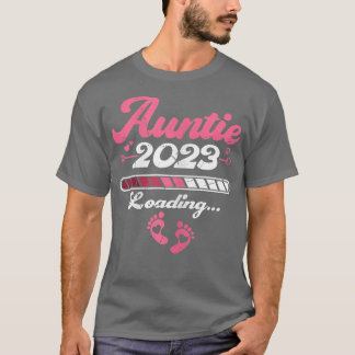 T-shirt Womens Auntie 2023 Pregnancy Announcement First ti