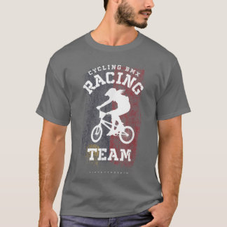 T-shirt Womens BMX Bike Liechtenstein Flag Biking Cycling