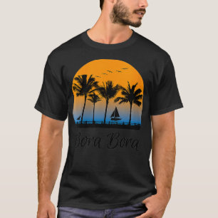 T-shirt Womens Bora Bora Voyage Souvenir Cadeau Français P