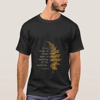 T-shirt Womens Botanical Nature Inspired Literary Quote by