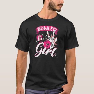 T-shirt Womens Bowler Girl Women Bowling Alley