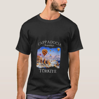 T-shirt Womens Cappadocia Turquie Hot Air Balloon manèges 