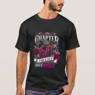 T-shirt Womens Chapter 60 Fabulous Since 1965 60th Birthda