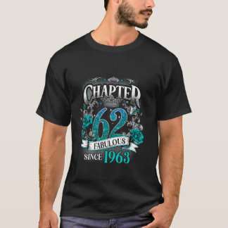 T-shirt Womens Chapter 62 Fabulous Since 1963 62nd Birthda