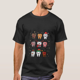 T-shirt Womens Christmas Teeth Dentist Dental Squad Assist