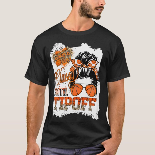 T-shirt Womens Cly Until Tip-off Funny Quote Basketball Me (Devant)