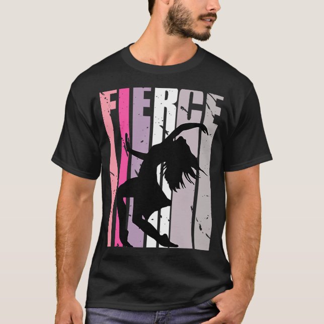 T-shirt Womens Dance Pink Fierce Anniversaire Concours d'e (Devant)