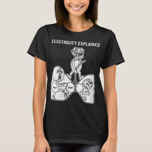 T-shirt Womens Electricity Expliqué Electricity Physics N
