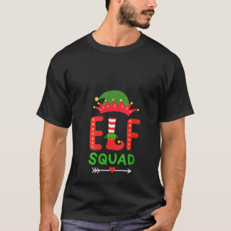 T-shirt Womens Elf Squad Christmas Matching V Neck 