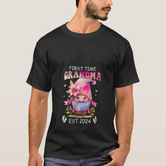 T-shirt Womens First Time Grandma Est 2024 Pregnancy Annou