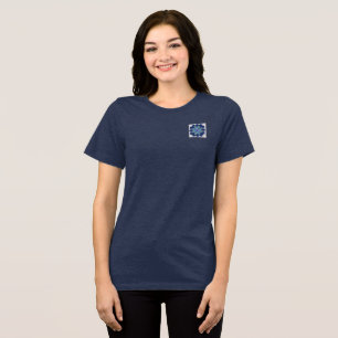 T-Shirt WOMENS FLOWER  STYLE DESIGN Tri-Blend Shirt