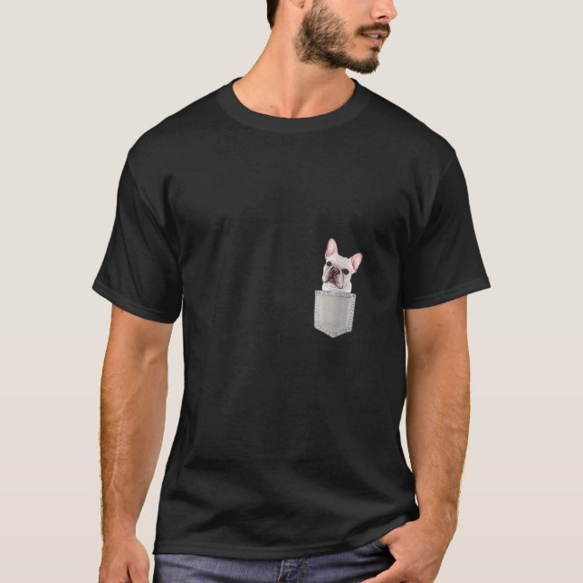 T-shirt Womens FRENCH BULLDOG In A Pocket Cute FRENCHIE Do (Devant)