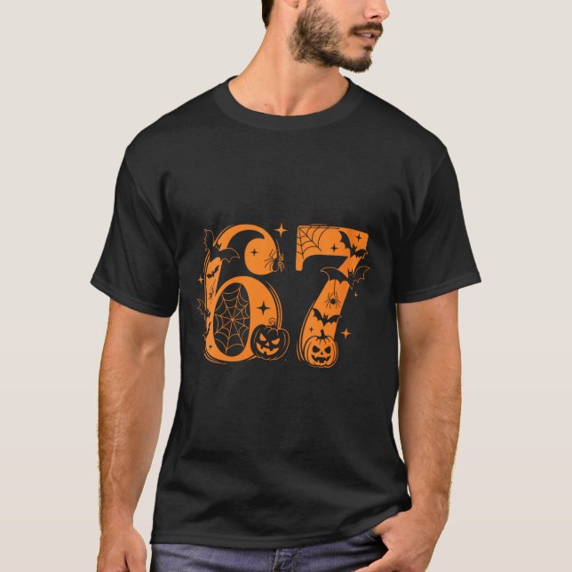 T-shirt Womens Fun Six Seven 6 7 Meme Design Couples Hallo (Devant)