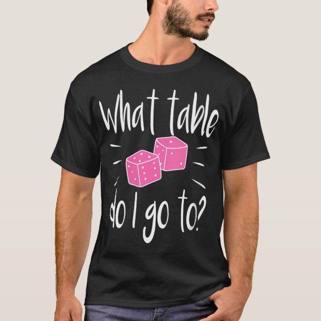 T-shirt Womens Funny Bunco Player Gift What Table Dice Gam (Devant)