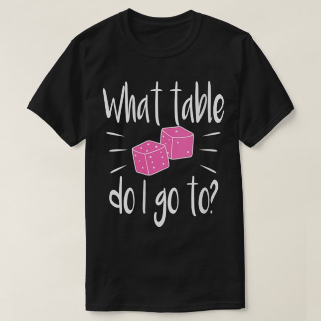 T-shirt Womens Funny Bunco Player Gift What Table Dice Gam (Design devant)