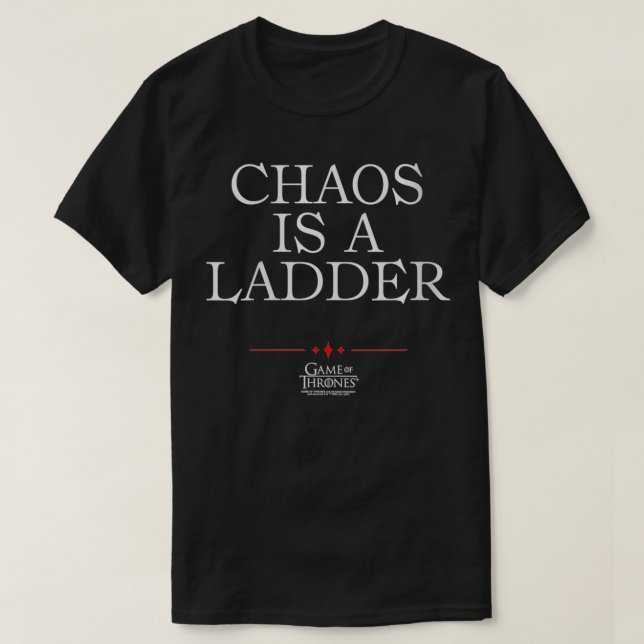 T-shirt Womens Game of Thrones Chaos est un VNeck échelle (Design devant)