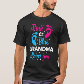 T-shirt Womens Gender Reveal Grandma Grandmother Family