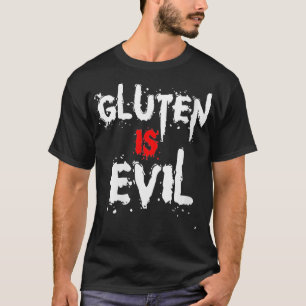 T-shirt Womens Gluten Est Mal Drôle Gluten Sans Nourriture