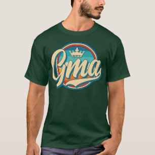 T-shirt Womens Gma Nom Rétro Amusant Style Vintage Grand m