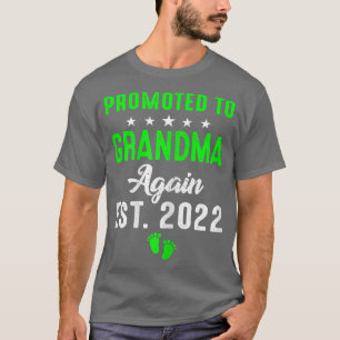 T-shirt Womens Going To Be A Grandma Again Promoted to Gra