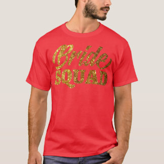 T-shirt Womens Golden Bride T shirt Tee For Bachelorette P