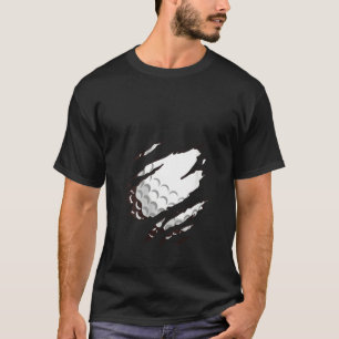 T-shirt Womens Golf à thème Golf Ball Vintage Funny Golfer