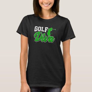 T-shirt Womens Golf Diva Funny Golf Golf Lover Women L