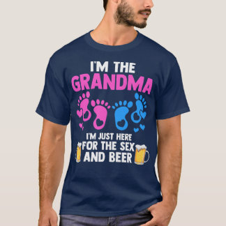T-shirt Womens Grandma Here for the se and beer Gender Rev