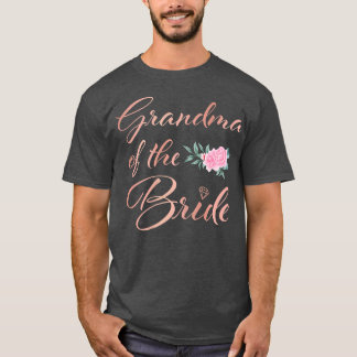 T-shirt Womens Grandmother of the Bride Grandma of the Bri