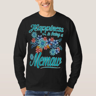 T-shirt Womens Happiness est un memaw fête des mères Gif