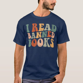 T-shirt Womens Im With The Banned Funny Book Readers I Rea