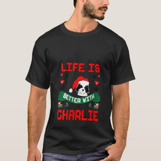 T-shirt Womens Life Is Better With Charlie Cavachon Dog Ch