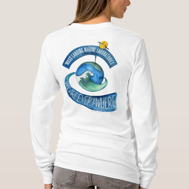 T-shirt (Women's): long sleeve, We are Everywhere (Back)