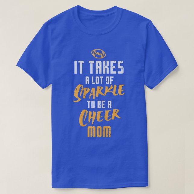 T-shirt Womens Lot Of Sparkle Cheer Mom American Football  (Design devant)